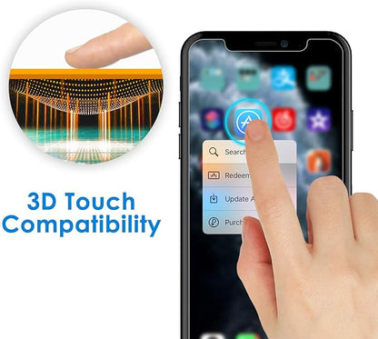 JETech Screen Protector for iPhone 11 Pro/Xs/X, 2-Pack | HD Clear, Face ID Compatible, Anti-Scratch Glass