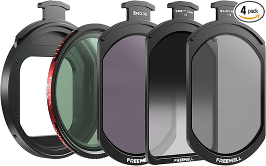 Freewell Pro Hybrid Magnetic Filter 1 to 10 Stop Variable ND/CPL with ND32, Soft Gradient 1.2, Black Glow Mist Compatible with Freewell iPhone Case & Cage