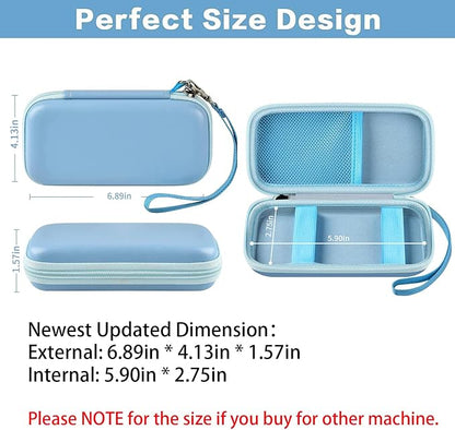 Case for Anker Magnetic Battery 10,000mAh Foldable Wireless Portable Charger, 633/622/621/321 5,000mAh Power Bank (MagGo) Holder, Storage for Baseus Power Delivery -Case Only (Blue, Medium)