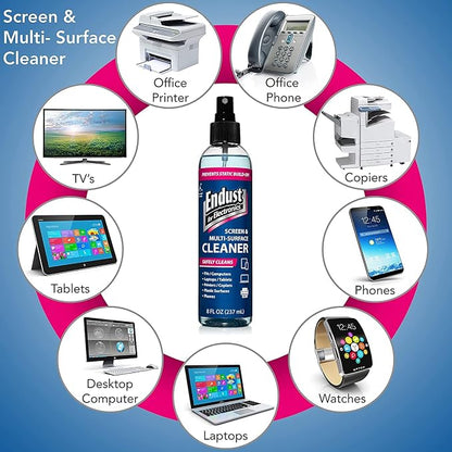 Endust for Electronics Screen Cleaner, Electronic Anti-Static Cleaning Gel & Dusting Multi-Surface Pump Spray, for Plasma, LCD, Tablet, and Computer Screens, Monitor & Keyboard, Phone (11414)