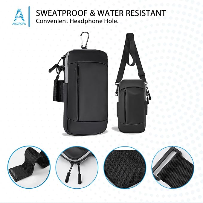 Phone Holder Arm Bands for Running Armband Small Crossbody Bags for Women Kids,iPhone 15 14 13 12 11 Pro Max Xs Xr X 6 7 8 Plus SE Mini Galaxy Ultra Edge S24 S23 Note