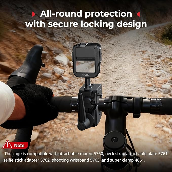 SmallRig Full Cage for DJI Osmo Nano, Aluminum Case Protective Frame Mount, One-Touch Unlocks Expansion Housing Shell for OSMO Nano, with Cold Shoe and 1/4"-20 Threaded Holes