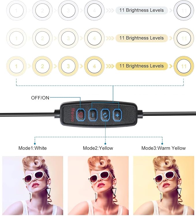 Video Conference Lighting Kit, Ring Light Clip on Laptop Monitor, 6" Dimmable LED Circle Selfie Light for Zoom Meeting/Remote Working/Zoom Calls/Live Streaming/Video Recording