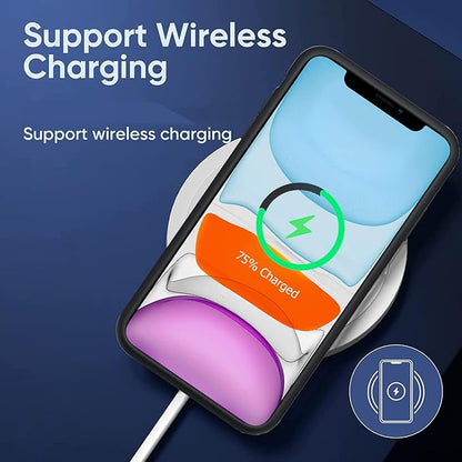 Battery Case for iPhone 11, Upgraded 10000mAh High-Capacity Protective Rechargeable Extended Battery Charger Cover Compatible with iPhone 11 (6.1 inch) Wireless Charging Case Support Carplay - Black