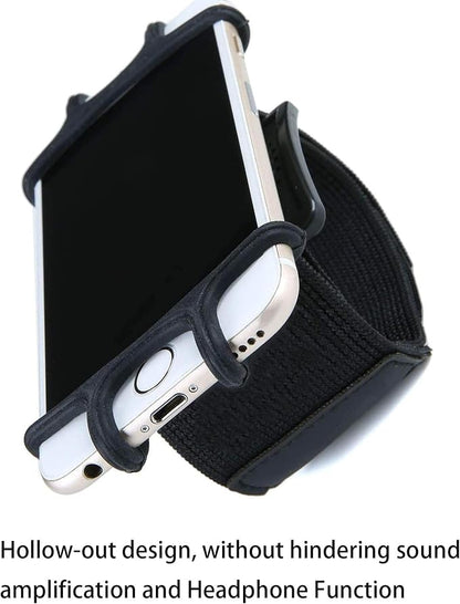 Wristband Armband Phone Holder, 360° Rotatable Sports Wristband for iPhone 11 Pro Max XR XS X 8 7 6 6s Plus, Galaxy, Google Pixel,Forearm Armband Phone Holder