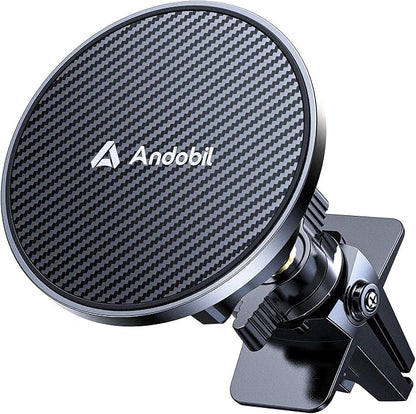andobil for MagSafe Car Mount, Mangnetic Phone Holder for Car Vent, 360° Adjustable Car Phone Holder Mount Fit for iPhone 16/15/14/13/12 Pro Max