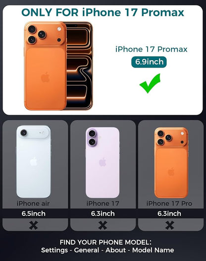 Goton Compatible for iPhone 17 Pro Max Camera Lens Protector, 1-Pack Aluminum Alloy Metal Cover with HD Tempered Glass, Pro Camera Style, Shatter-Resistant, Scratch-Proof, Case Friendly