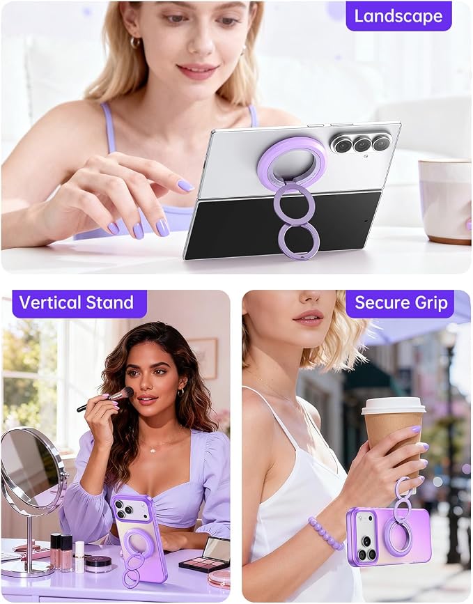 SYNCWIRE for MagSafe Phone Grip, Valentine's Galentine's Day Birthday Gifts for Her Women Mom Girlfriend Best Friends Sister Wife Teen Girl Magnetic Phone Ring Holder Kickstand