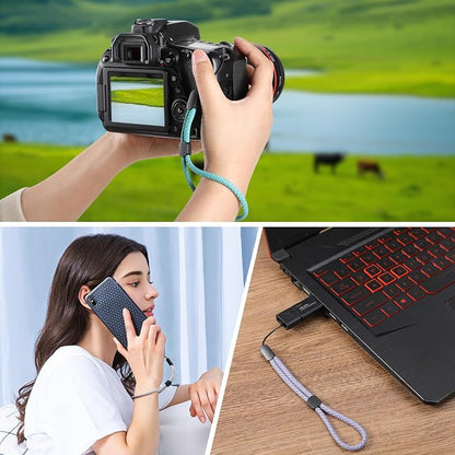 FrgKbTm Hand Wrist Strap Lanyard, Adjustable Nylon Colorful for Mobile Phone, Camara, USB Flash Drive, ID Name Tag Badge
