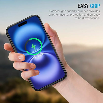 Battery Case for iPhone 16 Plus, Enhanced 12000mAh Portable Protective Wireless Charging Case Support Carplay Compatible with iPhone 16 Plus (6.7 inch) Rechargeable Battery Charger (Black)