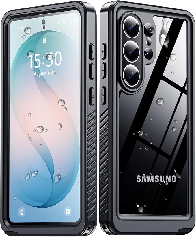MOZOTER for Samsung Galaxy S26 Ultra Case Waterproof,[IPX8 Underwater Case][Full Body Shockproof & Military Dropproof]Built-in Screen Protector Clear Sound Quality for Samsung S26 Ultra 6.9 inch-Black