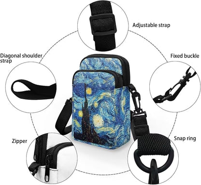 DISNIMO Small Crossbody Bags for Women Trendy Cross Body Cell Phone Shoulder Bags Purses with Adjustable Strap