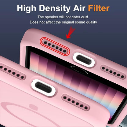 MOCCA Strong Magnetic for iPhone SE Case 2022/iPhone SE 2020 Case/iPhone 7 Case/iPhone 8 Case [Compatible with Magsafe] Slim Thin Translucent Matte Protective Cover Phone Case 4.7'', Pink