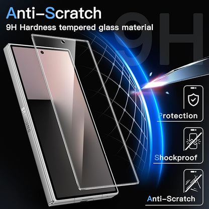 JETech Front Screen Protector for Samsung Galaxy Z Fold 7, 3-Pack | 9H Tempered Glass, HD Clear, Anti-Scratch Protection, Easy Installation Tool
