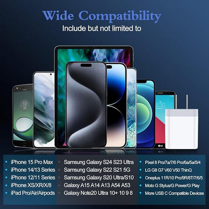 35W Samsung S26 Super Fast Type C Charger Block for Samsung Galaxy S26 Ultra S25 S24 FE A17 A16 A15 A55 A35 A14 A54 iPhone 17 16 15 14 Pro Max, PD 3.0 Wall Charger USB C Box Charging Cube Brick Plug
