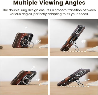 PITAKA MagSafe Phone Grip, 360 Degree Rotation Magnetic Phone Grip Compatible with iPhone 17/16/15/14/13/12 [MagEZ Grip 3, Moonrise]