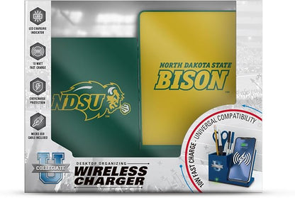 SOAR NCAA Unisex Wireless Charging Stand with Desktop Organizer