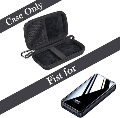 Portable Bank Charger Case for YILANS for OHOVIV for Charmast for VRURC for SABANI for CFIAI for RGVOTA for IAPOS Portable Charger Power Bank, Case Only (Black) (Black)