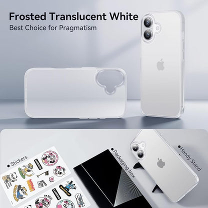 CASEKOO Armor Shockproof Designed for iPhone 17 Case [16FT Military Grade Protection] Matte Finish Protective Phone Case Anti-Fingerprint Thin Slim Hard Cover for iPhone 17, Frosted White