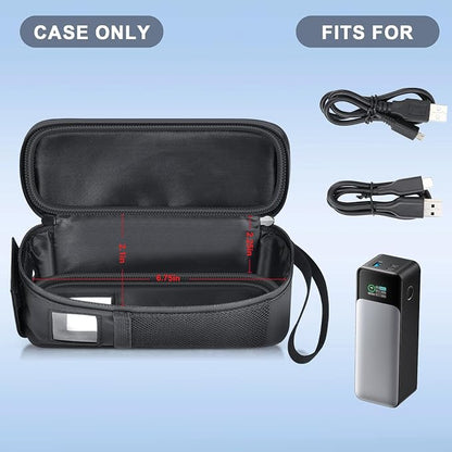 Case Compatible with Anker 737 Power Bank, 24,000mAh 3-Port Laptop Portable Charger, Battery Chargers Travel Carrying Holder for Laptop Phone Computer Fast Charging &USB Cables, Adapters (Bag Only)