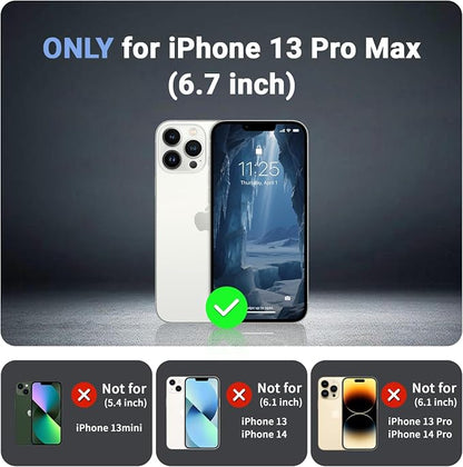 jaroco Magnetic for iPhone 13 Pro Max Case, [Compatible with MagSafe][Military Grade Drop Protection][Heavy Duty Protection][Non-Slip][Shockproof] 2-Layer Durable Bumper Phone Case 6.7''-Deep Blue