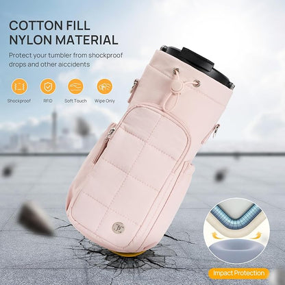 Telena Water Bottle Holder with Strap RFID Crossbody Bags for Women for Walking, Hiking, Cycling