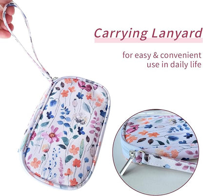 Electronics Organizer Travel Case, Cable Organizer Travel Essentials Tech Pouch,Suitable for Charger, Cable, Phone，Flash Drive,Bohemian leaves