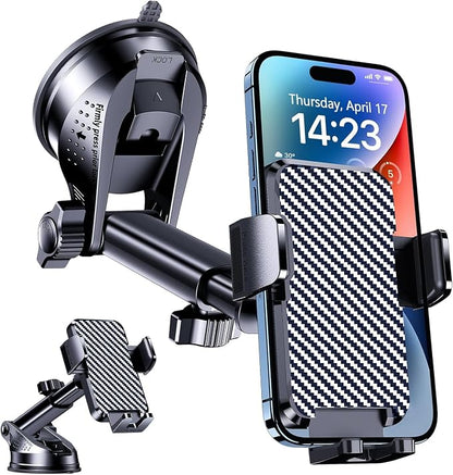 Mobile Phone Holder Car Mobile Phone Holder Car Universal Mobile Phone Holder Car 360° Rotatable Car Mobile Phone Holder Dashboard Windscreen Mobile Phone Holder Car for iPhone Android Smartphone