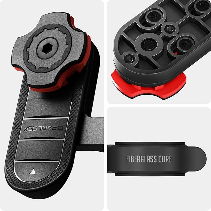 Spigen Life Gearlock Bike Phone Mount/Bike Phone Holder with Universal Adapter for Motorcycle, Classic, Electric, Scooter and Mountain Bike - Compatible with Most Phones