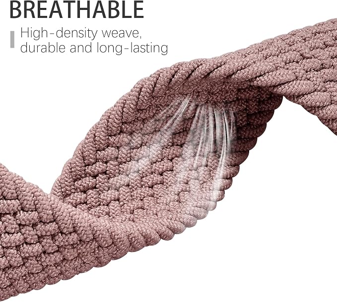 Braided Solo Loop Bands Compatible with Fitbit Charge 6/Charge 5, 3 Pack Adjustable Stretchy Wristbands Soft Woven Nylon Replacement for Fitbit Charge 5/Charge 6 Tracker Smart Watch for Women Men