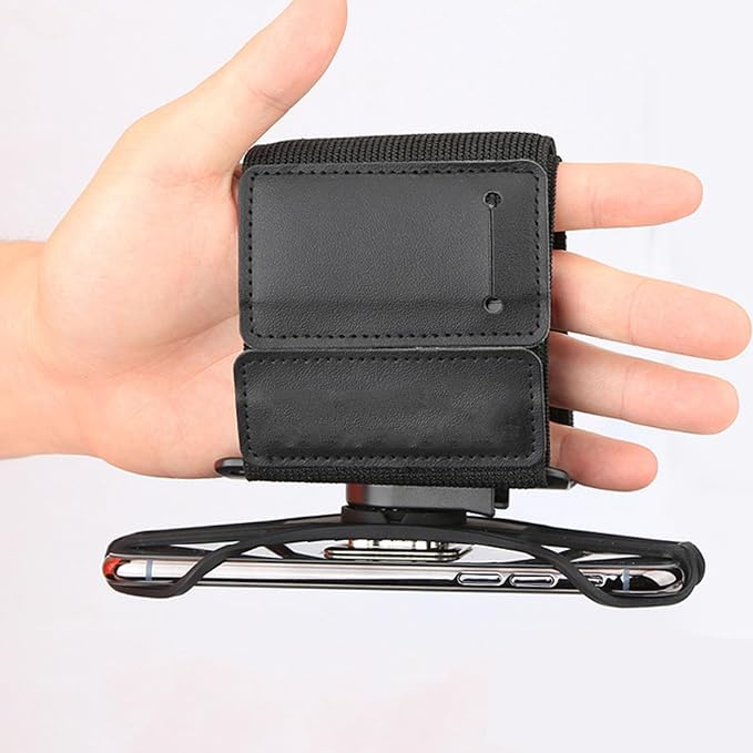 Wristband Phone Holder, Universal Cell Phone Armband for Running Walking 360° Rotation Forearm Wrist Workout Sports Arm Band Fits Samsung Galaxy A16 A15 A14 A13 A03s iPhone 16e 16 15 14 13 12 Pro Max