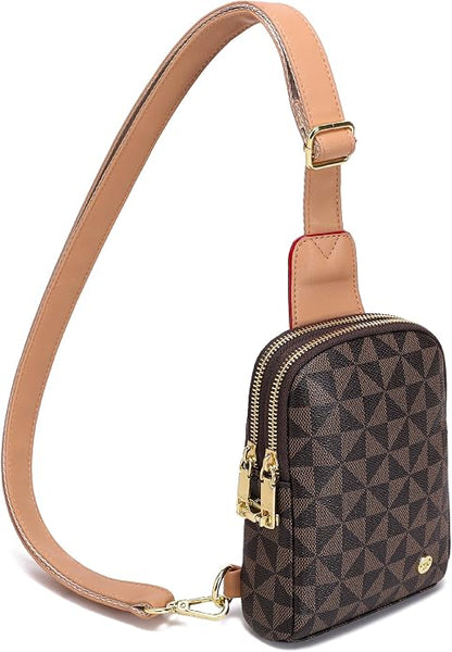 INICAT Small Sling Bag for Women Everyday & Travel Crossbody Bags Lightweight Cross Body Purses Vegan Leather