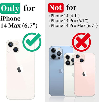 Cozycase for iPhone 14 Plus Waterproof Shockproof Dustproof Case [Compatible with MagSafe] - Heavy Duty/360 Full Body/Military Grade/Rugged Built in Screen/Camera Protector with Lanyard Black