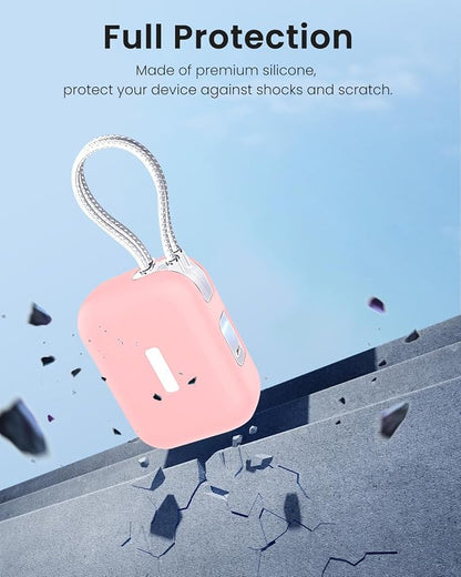 Silicone Case for TORRAS EasyGo Power Bank 45W 10000mAh,Full-Body Protective Cover for TORRAS Power Bank 45W,Precise Port Cutouts (Case Only) Pink