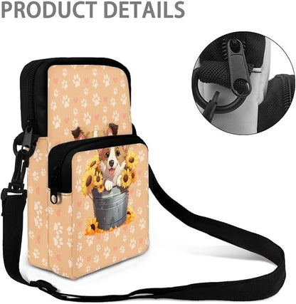 Men's Crossbody Bag, Small Cell Phone Wallet, Women's Shoulder Handbag, Travel Gym Bag