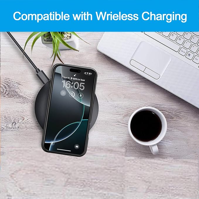 Battery Case for iPhone 16 Pro Max, Upgraded 12000mAh Battery Pack Rechargeable Charger Case with Wireless Charging Compatible for iPhone 16 Pro Max (6.9 inch) External Battery Charging Cover (Black)