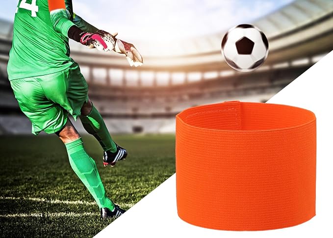ONLYKXY 3PCS Captain Armbands 7x32.5CM/2.75x12.79inch Adjustable Leader Armband Team Sport Armband for Soccer Basketball Volleyball School Team Competition Coach Players Wrist Arm Bands