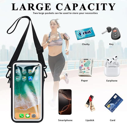 Phone Holder for Running Armband, Cell Phone Purse Small Crossbody Bags for Women Kids, Sports Arm Bag for Men iPhone,Galaxy,Smartphones Carrier Pouch Fit Workout,Exercise,Gym,Hiking,Walking