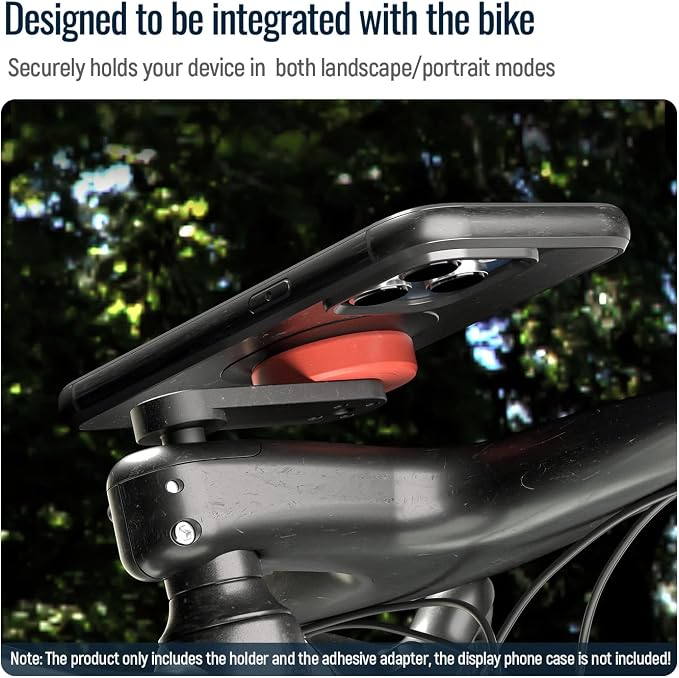 sincetop Bike Phone Mount,Mountain Bicycle Stem Cap Phone Holder,Universal Aluminum Handlebar Phone Clamp,MTB Road Bike Cycling Mobile Phone Clip,Quick Attach/Release-Orange【Series C-1st Gen】