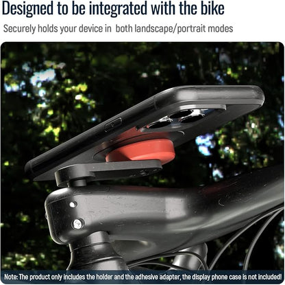 sincetop Bike Phone Mount,Mountain Bicycle Stem Cap Phone Holder,Universal Aluminum Handlebar Phone Clamp,MTB Road Bike Cycling Mobile Phone Clip,Quick Attach/Release-Orange【Series C-1st Gen】