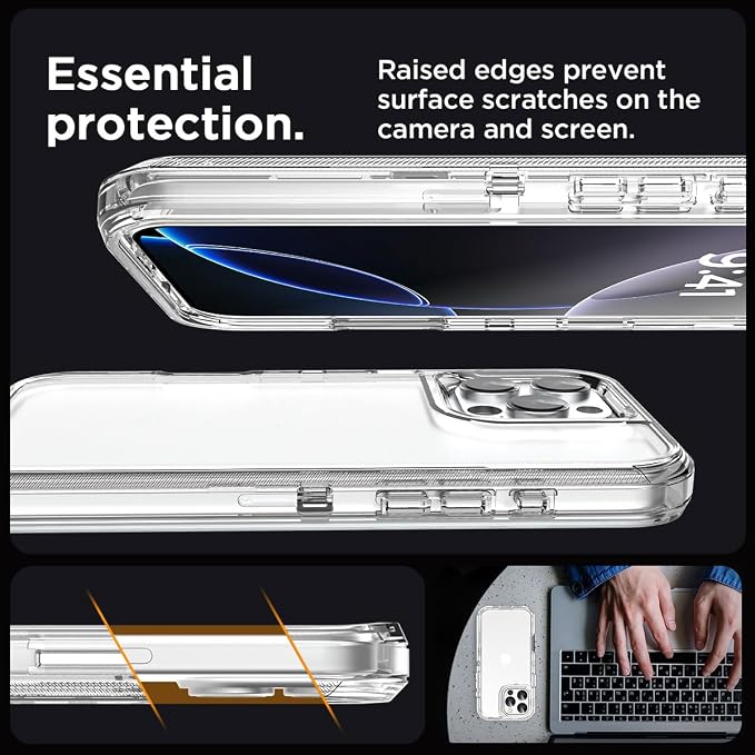 AICase for iPhone 16 Pro Case Clear 3 in 1 Heavy Duty Drop Protection Full Body Rugged Shockproof/Dust Proof 3-Layer Military Protective Tough Durable Cover for iPhone 16 Pro 6.3"_1
