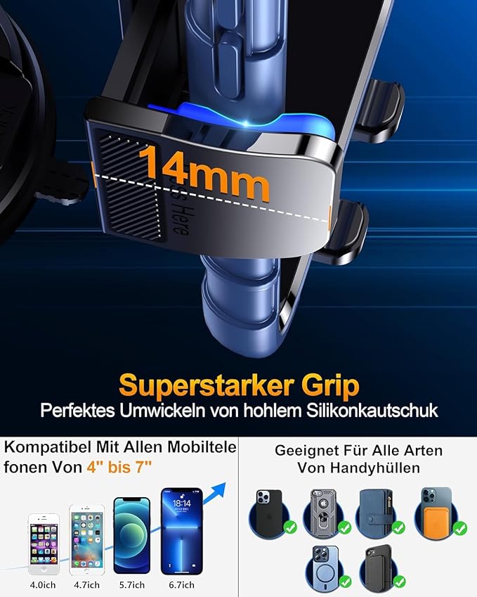 Mobile Phone Holder Car Mobile Phone Holder Car Universal Mobile Phone Holder Car 360° Rotatable Car Mobile Phone Holder Dashboard Windscreen Mobile Phone Holder Car for iPhone Android Smartphone