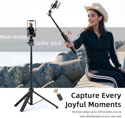 70" Tripod for Action Camera Extendable Selfie Stick Tripod for GoPro Max2/ Hero13/12/11/10 DJI OSMO Pocket 3 & Action 6/5 pro/4, Insta360 X5/X4