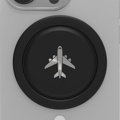 Tango Ultra Thin Grip for MagSafe: One Hand Open, Stand, 10x Expandable, Space Grade Steel, Removable for Wireless Charging. Half The Thickness, Twice The Fidget - Limited Edition: Black Jet