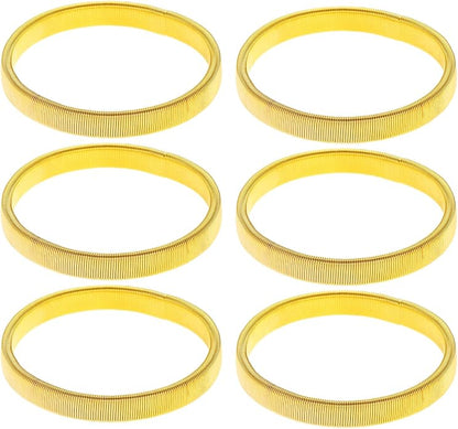 COLORFUL BLING 2-6pcs Metal Arm Band Adjustable Anti-Slip Bracelet Shirt Sleeve Holders Wrap Bangle Garters Stretch Armbands Set Gift