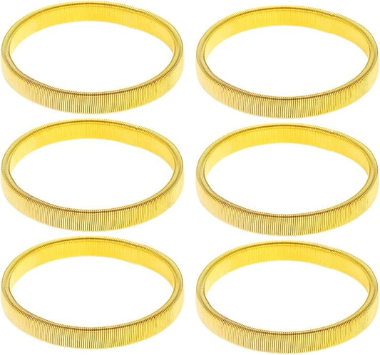 COLORFUL BLING 2-6pcs Metal Arm Band Adjustable Anti-Slip Bracelet Shirt Sleeve Holders Wrap Bangle Garters Stretch Armbands Set Gift
