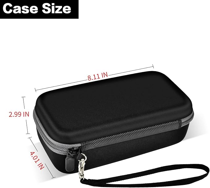 Comecase Travel Case for Anker 727/ Prime 6-in-1 USB C Charging Station | Hard Shell, Mesh Pocket and Elastic Cable Slots for Travelers, Business Trips, Camping and Remote Work, Box Only - Black