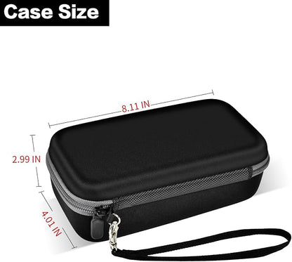 Comecase Travel Case for Anker 727/ Prime 6-in-1 USB C Charging Station | Hard Shell, Mesh Pocket and Elastic Cable Slots for Travelers, Business Trips, Camping and Remote Work, Box Only - Black