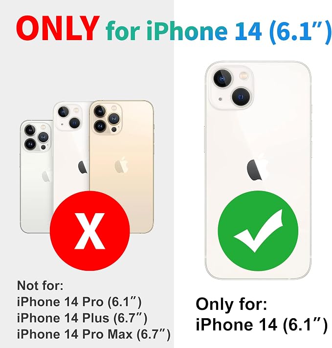 SPORTLINK for iPhone 14 Waterproof Case - Built-in Shockproof Dustproof Screen Protector - Heavy Duty Dropproof/Full Body 360 Protection/Cover for iPhone 14 6.1 Inch Blue