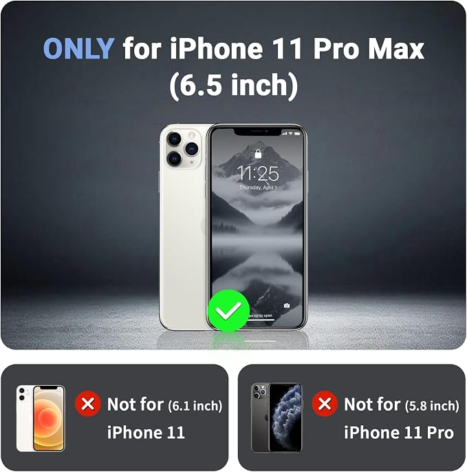 jaroco Magnetic for iPhone 11 Pro Max Case, [Compatible with MagSafe][Military Grade Drop Protection][Heavy Duty Protection][Non-Slip][Shockproof] 2-Layer Durable Bumper Phone Case 6.5''-Gray